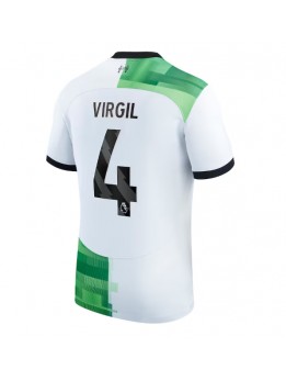 Moški Nogometna dresi replika Liverpool Virgil van Dijk #4 Gostujoči 2023-24 Kratek rokav